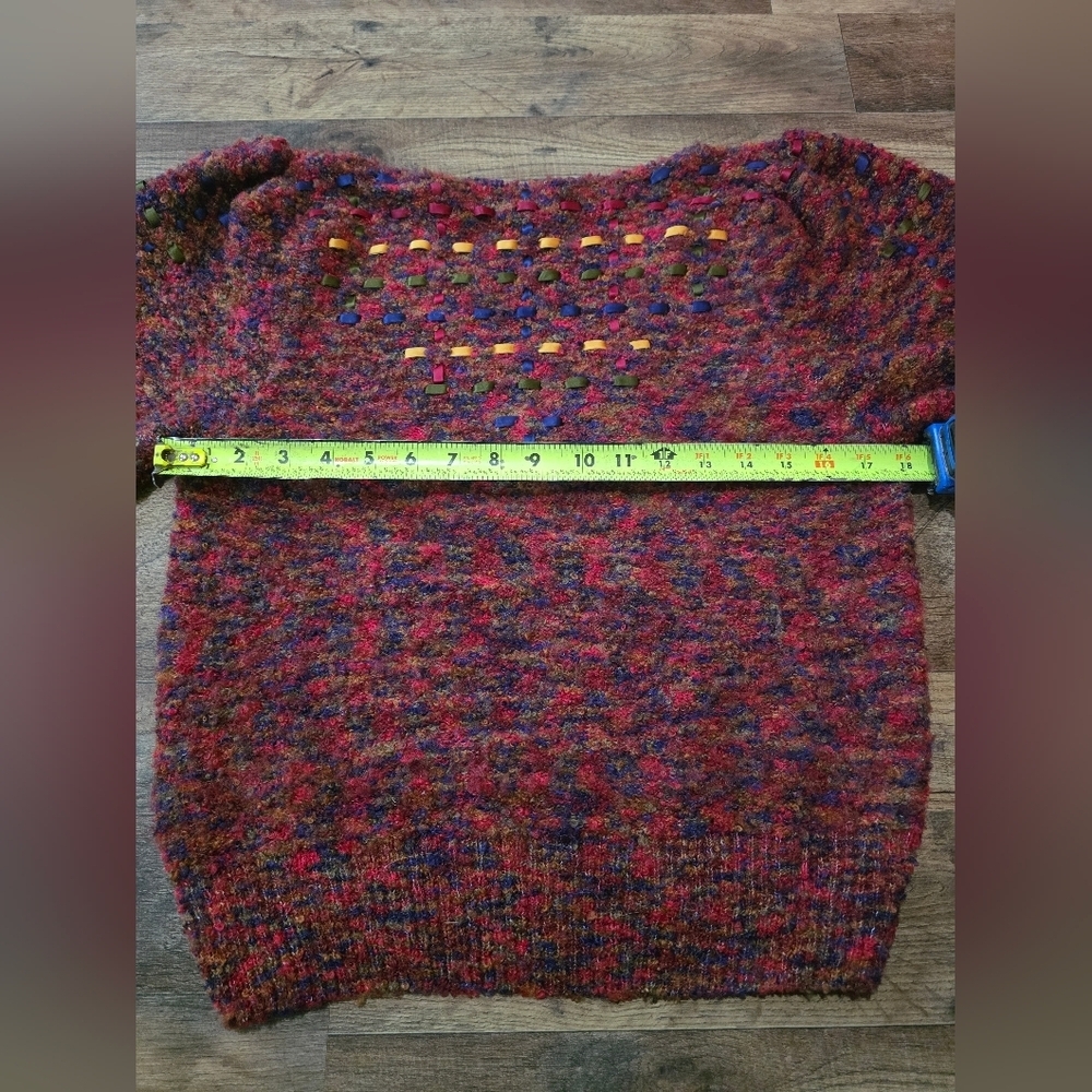Anne Crimmins Umi Collection Vintage 80's Women's Slouchy Ribbon Sweater Size S - Picture 4 of 8